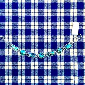 **NWT** Handcrafted Paua Link Toggle Bracelet